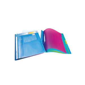 Rapesco A4 Plus Assorted Transparent Project Files (Pack of 5)