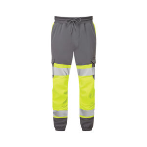 Hawkridge Leo EcoViz High Performance 4X Stretch Trouser Yellow/Grey XS JT01-Y/GY-LEO-XS