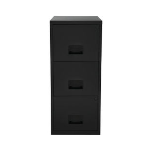 Pierre Henry Black H930mm A4 3 Drawer Maxi Filing Cabinet