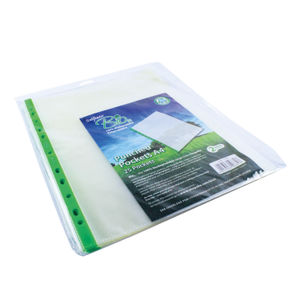 Snopake Bio2 A4 Clear Punched Pocket (Pack of 25)