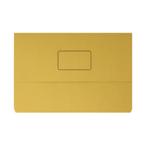 Yellow Foolscap Document Wallets (Pack of 50)