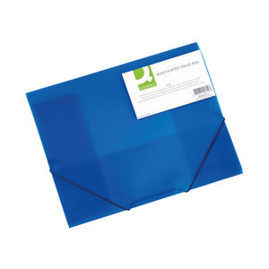 Q-Connect A4 Blue Elasticated Folder