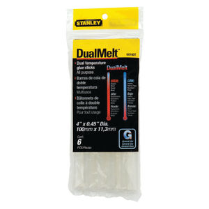 Stanley 4 Inch Dual Melt Glue Stick (Pack of 24)