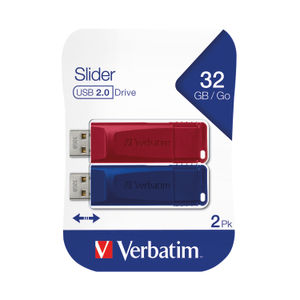 Verbatim Slider USB 2.0 32GB Drive Multipack