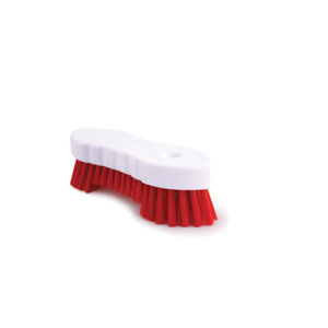 Red Hand Held Scrubbing Brush