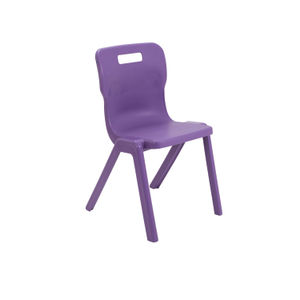 Titan 460mm Purple One Piece Chair (Pack of 10)