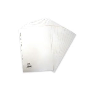 Elba A4 White, Plain Tabs 12 Part Index Divider