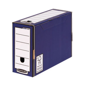 Bankers Box Blue Premium 127mm Transfer File (Pack of 10)