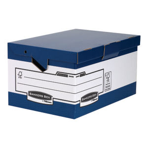 Bankers Box Blue/White Maxi Storage Box (Pack of 10)