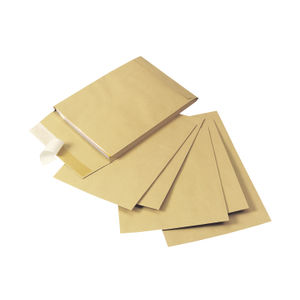 Q-Connect Envelope Gusset 305x254x25mm Peel and Seal 120gsm Manilla (Pack of 100