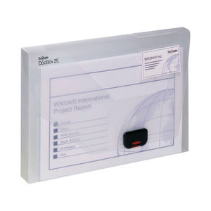 Snopake A4 25 mm Clear Polypropylene Document Box