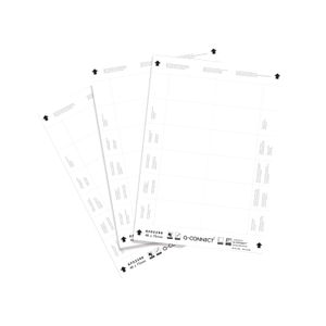 Q-Connect Name Badge Inserts 40x75mm 12 Per Sheet (Pack of 25)
