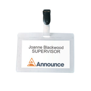 Announce 54 x 90mm Self Laminating Badge (Pack of 25)