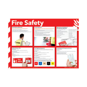 Fire Safety 420 x 594mm Health and Safety Poster