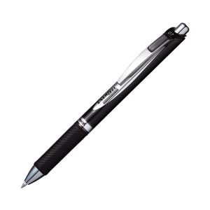 Pentel EnerGel Black Permanent Security Pens (Pack of 12)