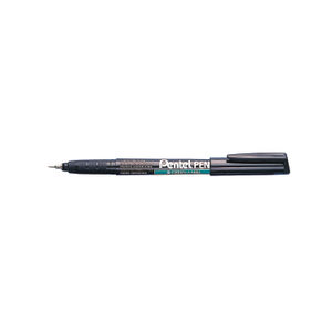 Pentel Super Fine 0.6mm Black Permanent Markers (Pack of 12)