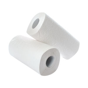 2Work White Kitchen Rolls (Pack of 24)