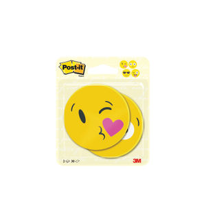 Post-it 70 x 70mm Emoji Shape (Pack of 2)