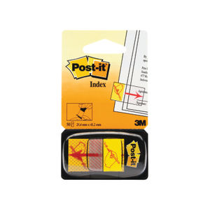 Post-it Yellow Sign Here Index Tabs (Pack of 50)