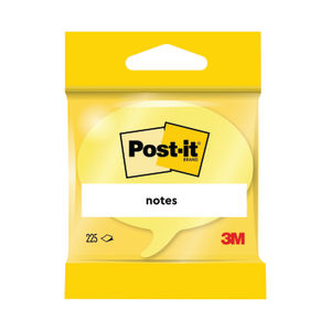Post-it Notes Speech Bubble 70 x 70mm Rainbow (Pack of 12)