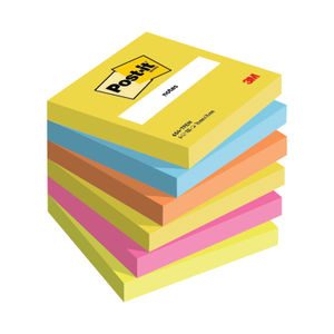 Post-It Notes Warm Neon 76 x 76mm Pack of 6