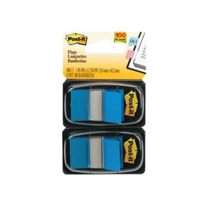 Post-it Index Tabs Dispenser with Blue Tabs (Pack of 2)