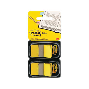 Post-it 25mm Yellow Index Tabs (Pack of 100)