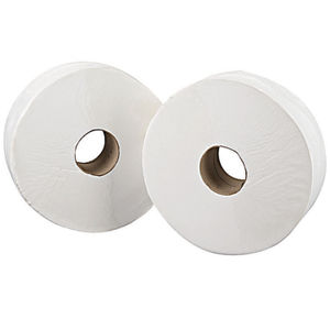 2Work 2-Ply Jumbo Toilet Roll 76mm Core (Pack of 6)