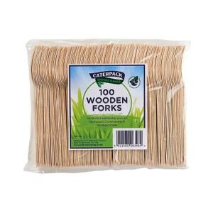 Caterpack Enviro Wooden Forks (Pack of 100)