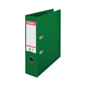 Esselte No 1 Lever Arch File Slotted 75mm A4 Green (Pack of 10)