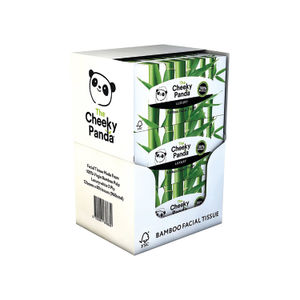 Cheeky Panda Facial Tissues Box 80 Sheets (Pack of 12)