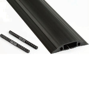 D-Line floor Cable Cover Black 80mm Wide 1.8m length c/w connectors