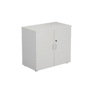 First H730mm White Wooden Storage Cupboard