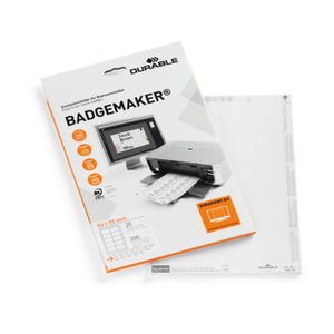 Durable 54 x 90mm Badgemaker Inserts (Pack of 200)