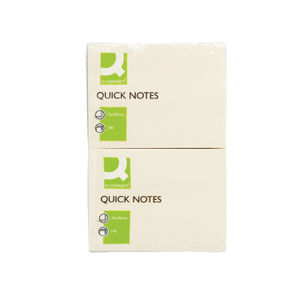 Q-Connect Quick Notes 76x102mm Yellow (Pack of 12)