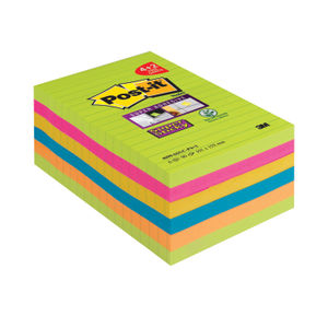 Post-it Super Sticky 101 x 152mm Ultra (Pack of 4 + 2 FOC)