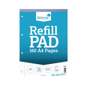 Silvine A4 Narrow Ruled Refill Pad (Pack of 6)