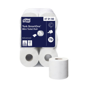 Tork T9 SmartOne 2-Ply Mini Toilet Rolls (Pack of 12)