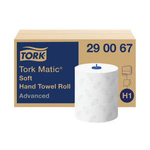 Tork Matic H1 150m White System 2-Ply Hand Towel Rolls (Pack of 6)