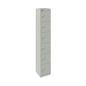 Bisley D305mm Goose Grey 6 Door Locker