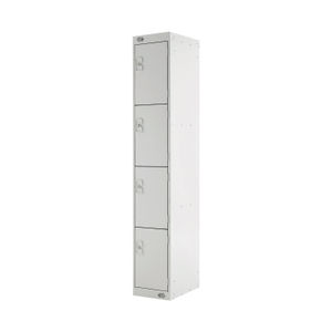 Four Compartment D450mm Light Grey Locker