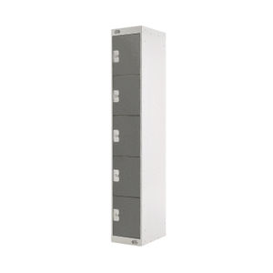 Five Compartment D450mm Dark Grey Locker