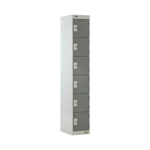 Six Compartment D450mm Dark Grey Locker