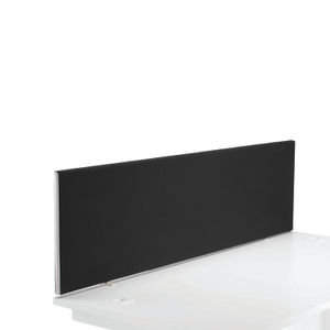 First W1400 x H400mm Black Desk Mounted Screen