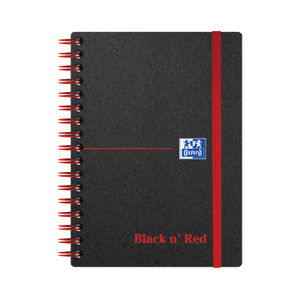 Black n Red A6 Polypropylene Notebook (Pack of 5)