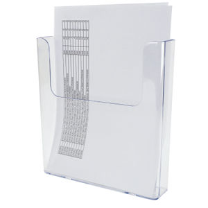 Deflect-o Flat-Back Literature Holder Clear