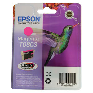 Epson T0803 Magenta Inkjet Cartridge C13T08034011 / T0803