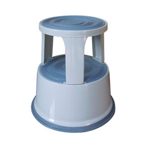 Q-Connect Metal Step Stool Light Grey