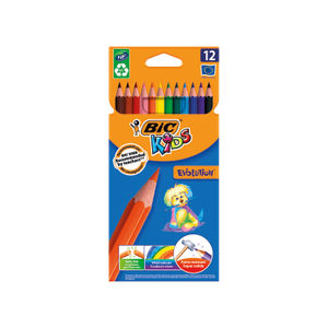 BIC Kids Assorted Colouring Pencils (Pack of 12)