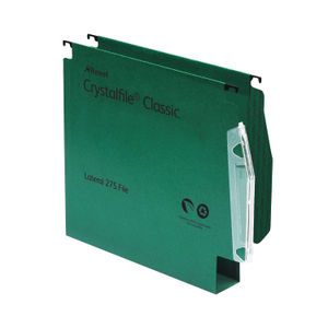 Rexel Crystalfile Green 275mm Lateral File (Pack of 50)